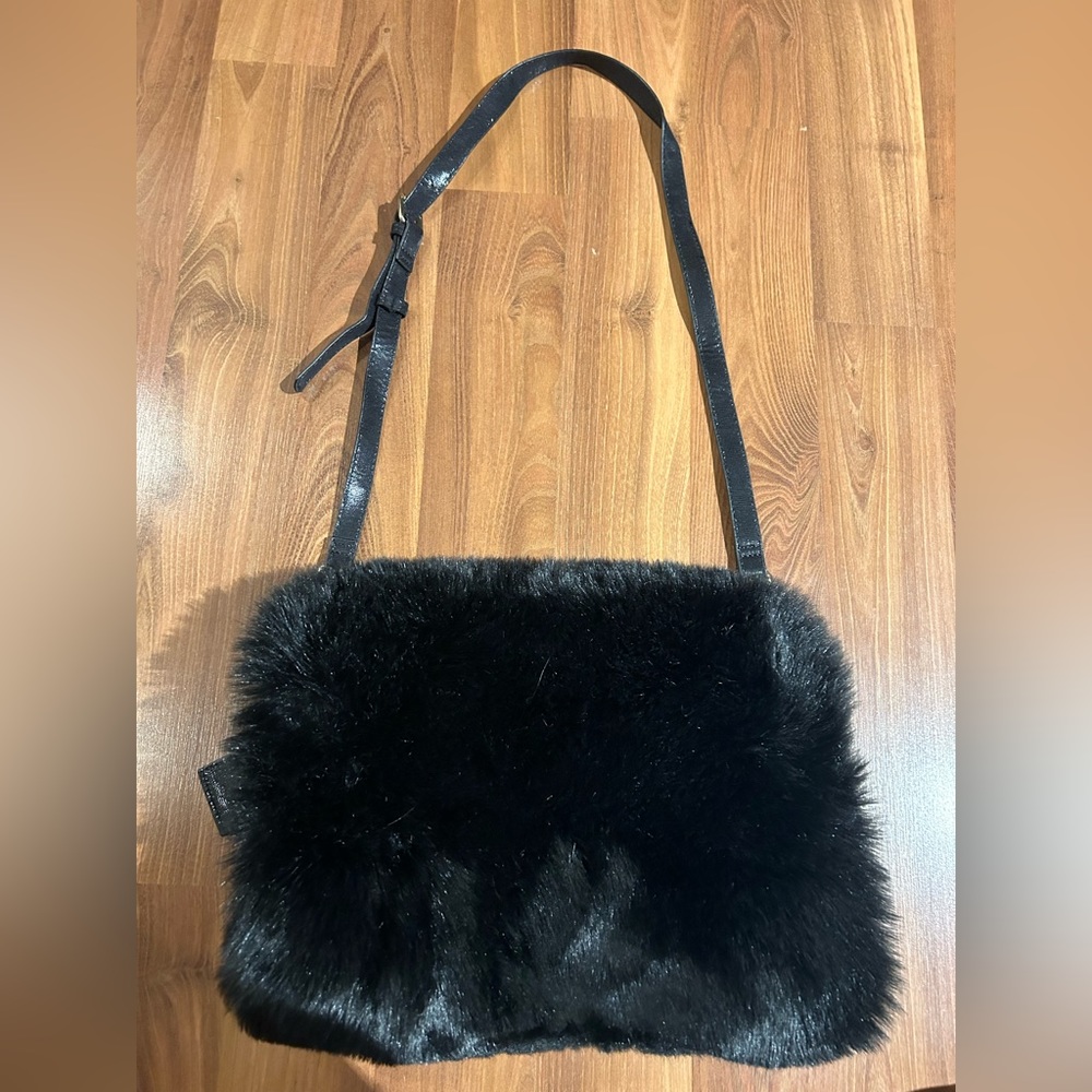 Sondra Roberts Squared Faux Fur Cross Body Bag
